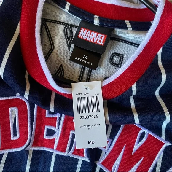 Marvel Spider-Man Striped T-Shirt - Picture 7 of 8